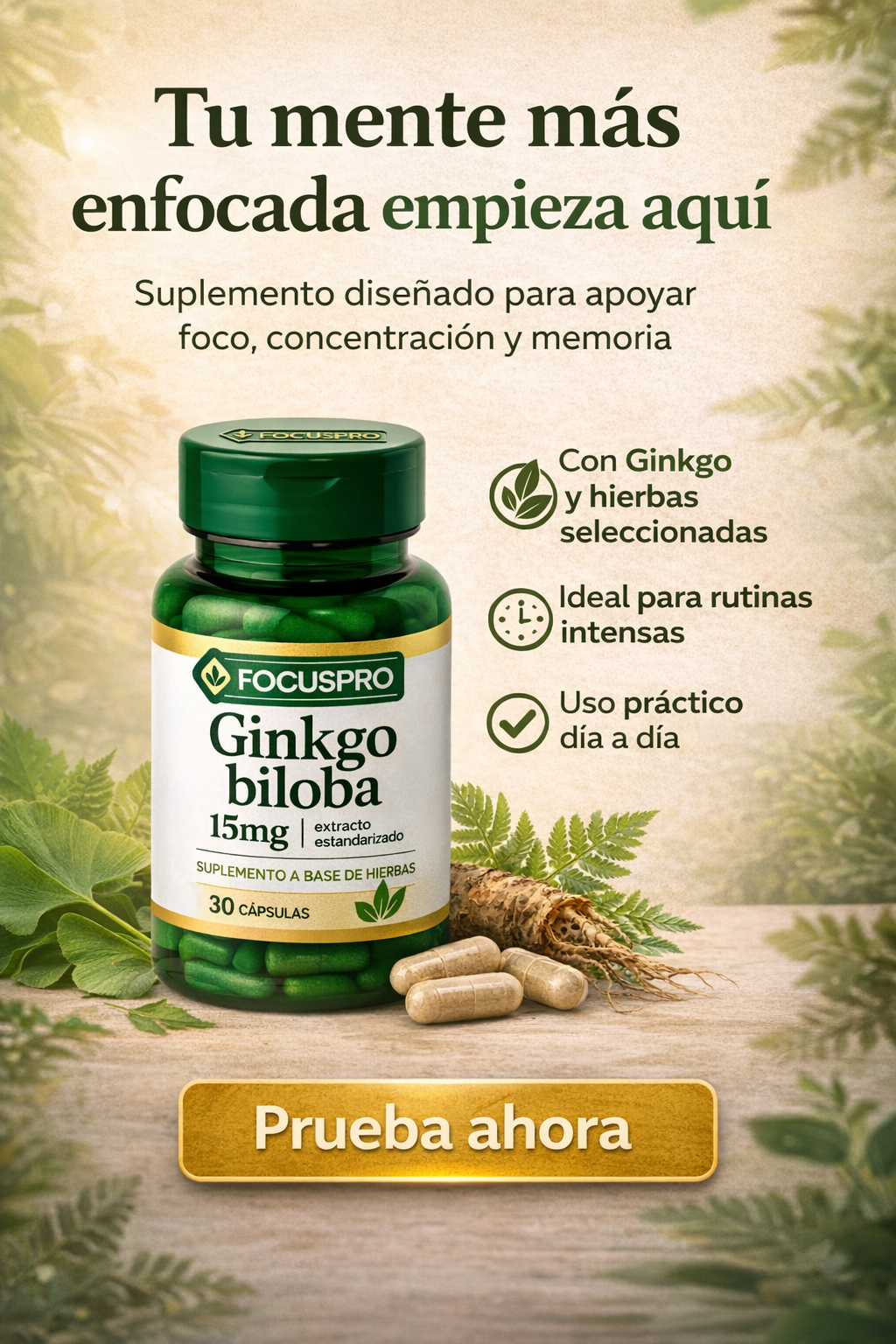 💥 FOCUSPRO – Enfoque y Claridad Mental Natural 💥